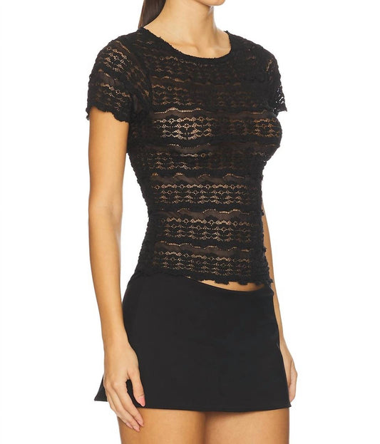 Free People - Angelina Lace Tee