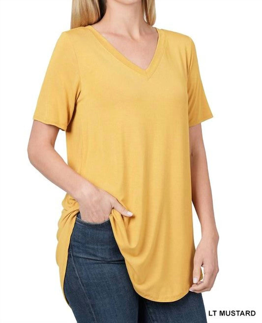 Zenana - Abby V-Neck Tee