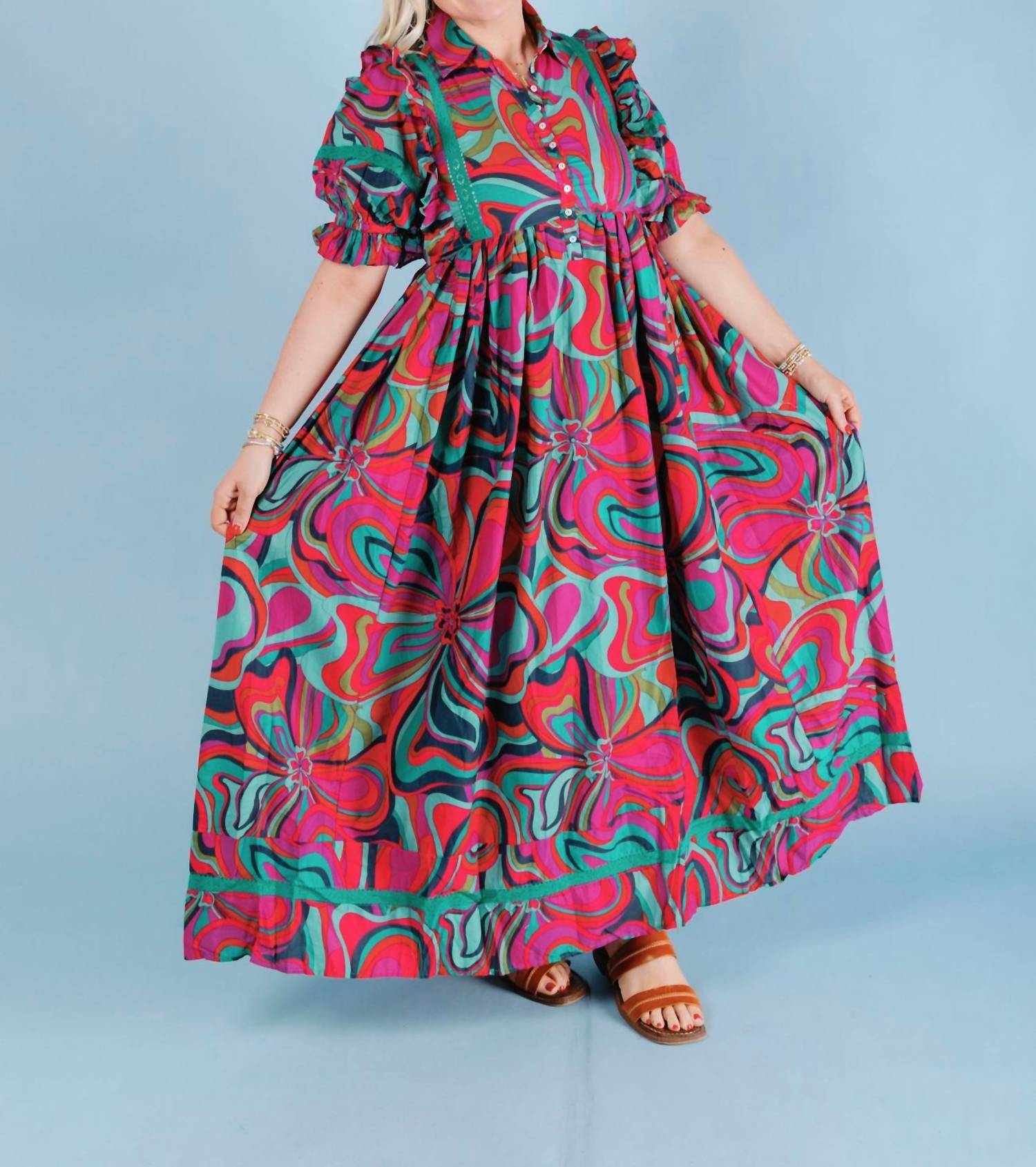Karlie Jewel Bloom Maxi Dress in multi - women's dress - view 6