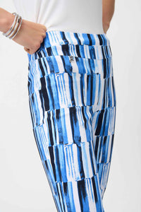 Joseph Ribkoff - Millennium Abstract Print Crop Pull-on Pants