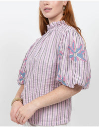 Ivy Jane - Seersucker Floral Top