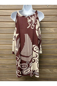 Crepas - Women's Open Shoulder Tunic