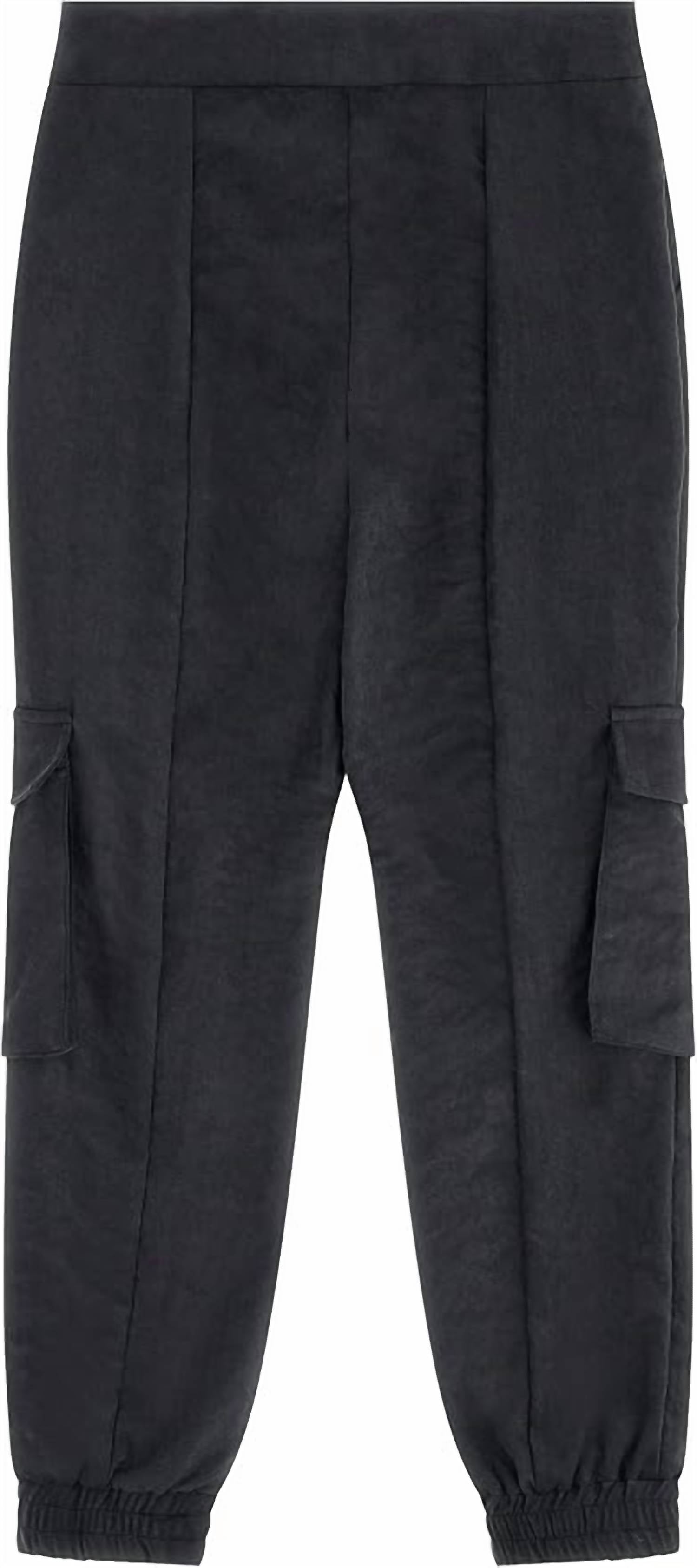 Guess - Girl's Sueded Nylon Cargo Pants