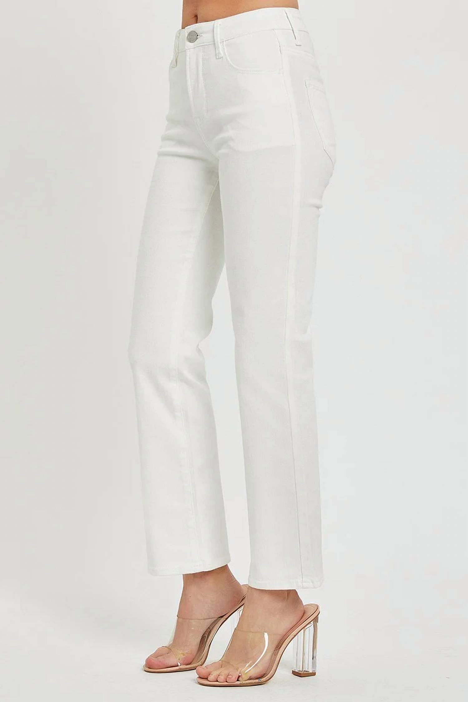 Risen - Mid Rise Ankle Boot Cut Jeans