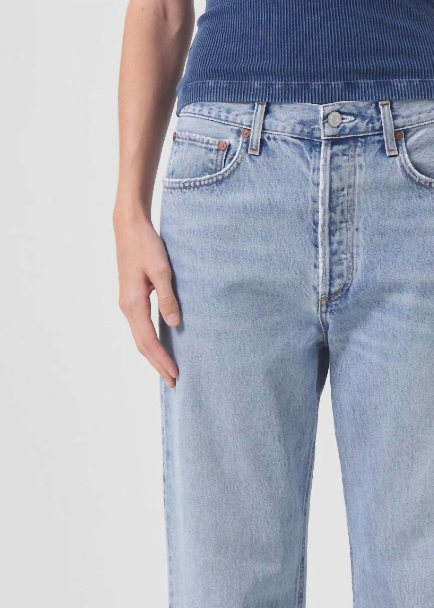 Agolde - Fran Low Slung Easy Straight Pants