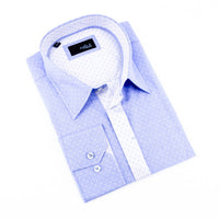 Eight X - Men's Jacquard Hidden Button Shirt