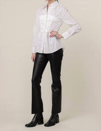 Line And Dot - Rene Poplin Top