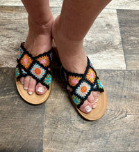 Ccocci - Women's Granny Square Crochet Sandal
