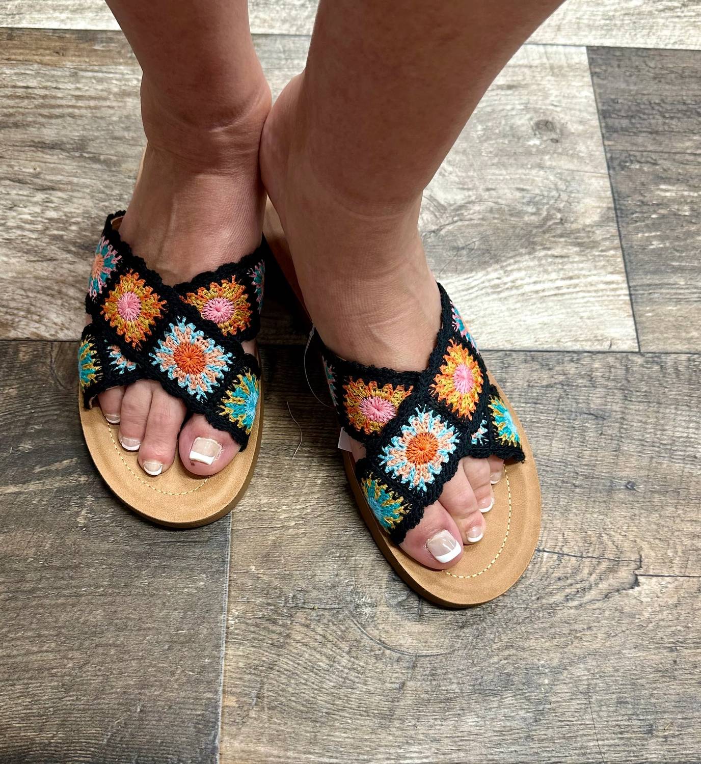 Ccocci - Women's Granny Square Crochet Sandal