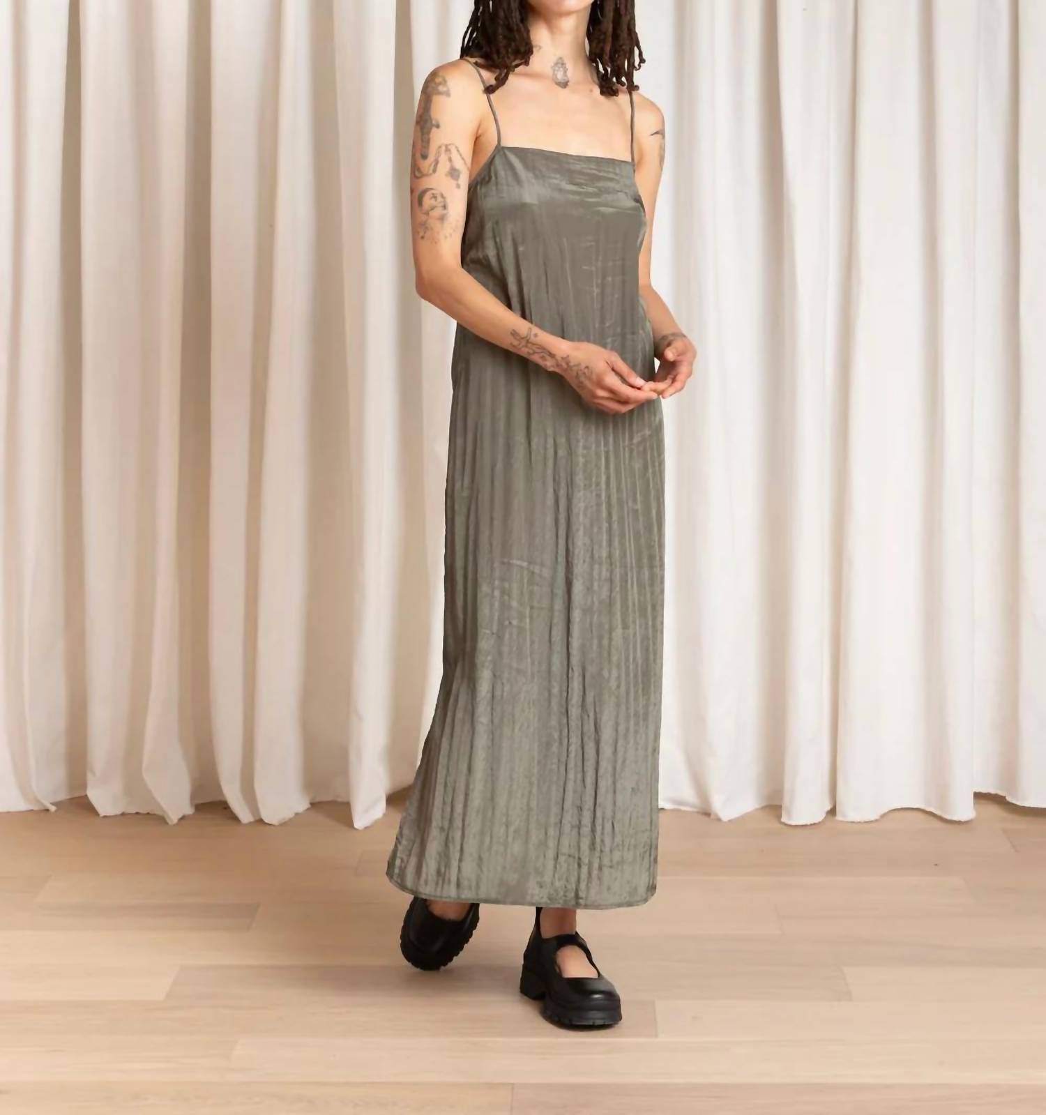 Ali Golden - Square Neck Slip Dress