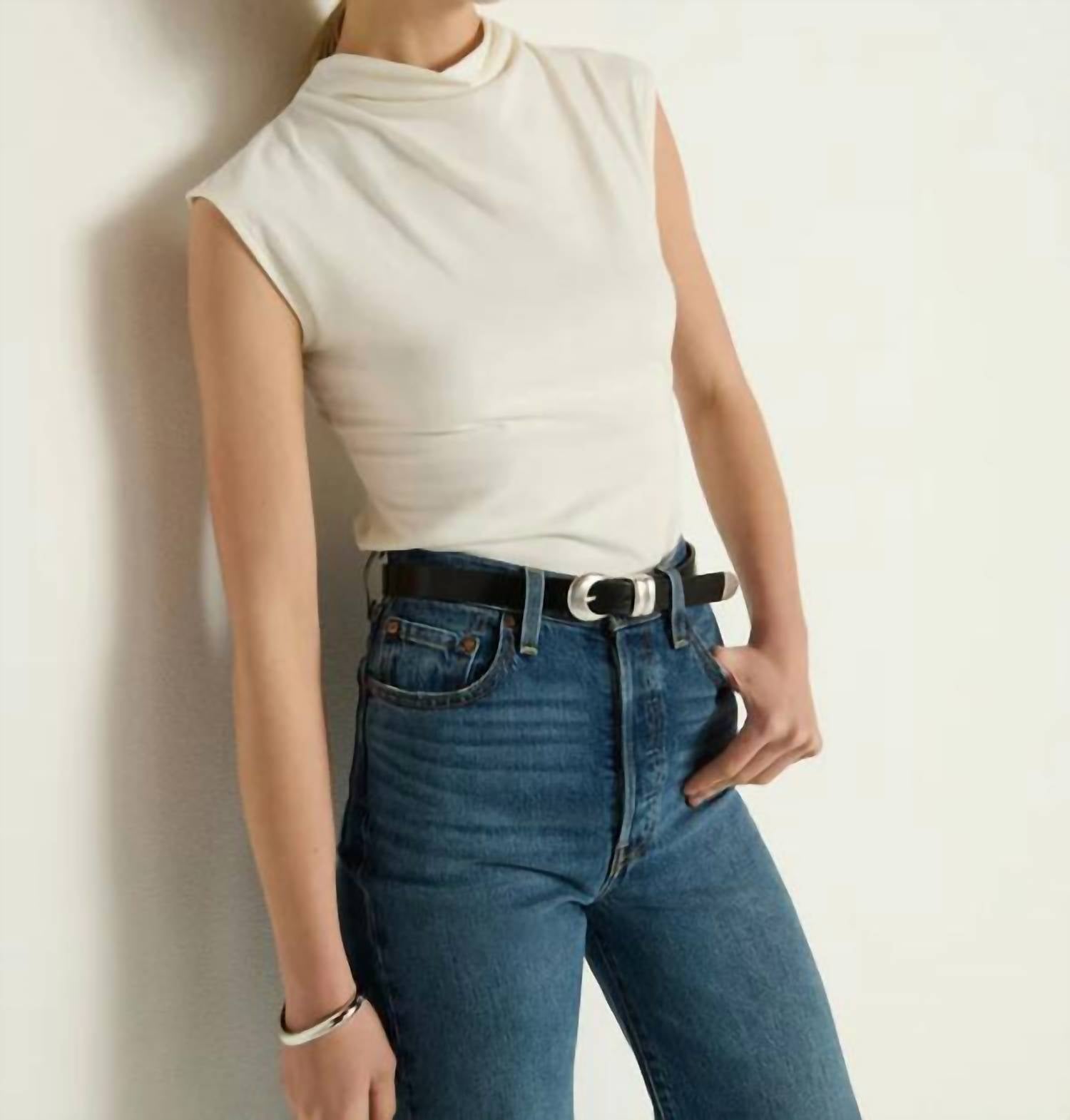 Nation Ltd - Lulu Mock Neck Top