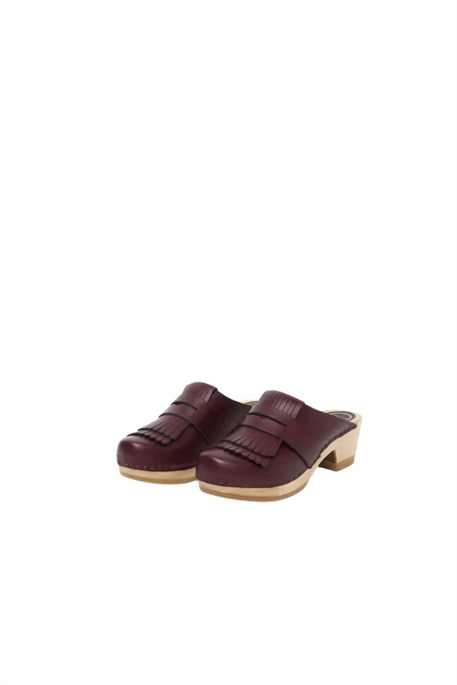 No. 6 - Women's Kiltie Clog On Mid Heel