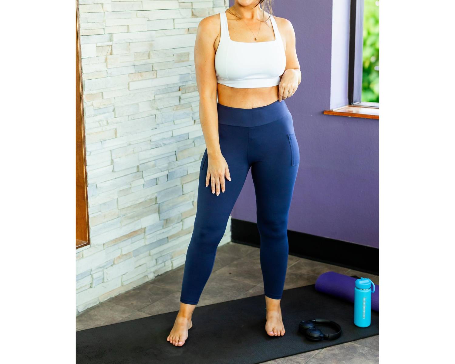 Julia Rose - Riley Ankle Length Leggings With Pockets