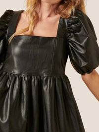 Mittoshop - Back In Vegan Leather Dress