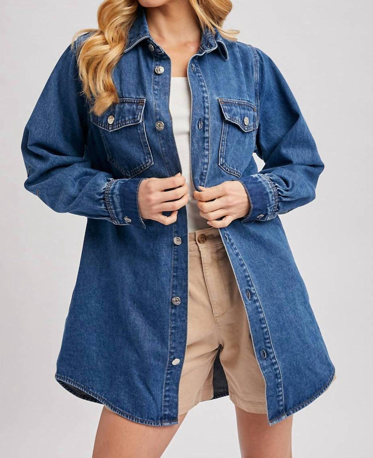 Bluivy - Denim Button Down Shirt