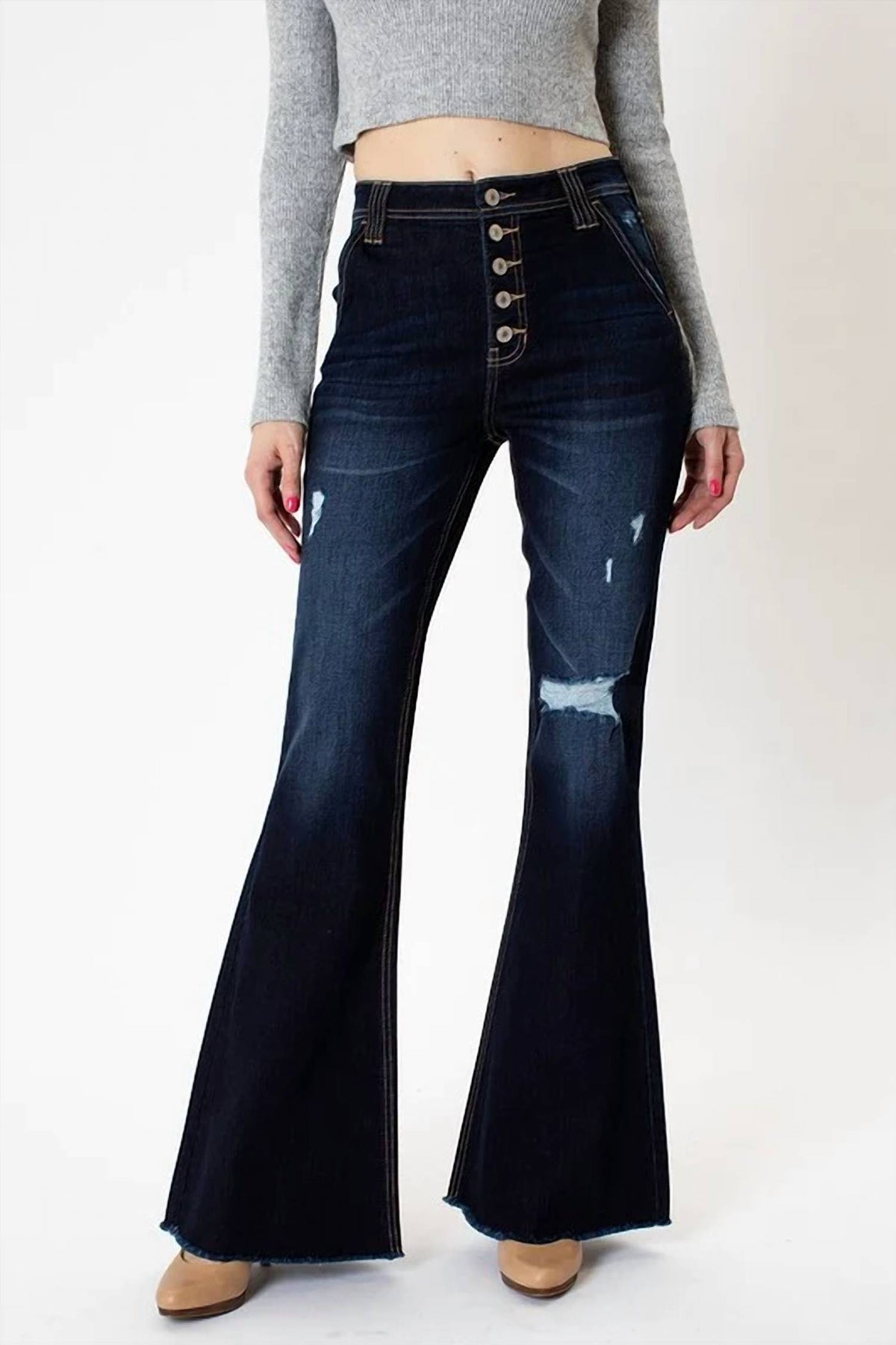 Kancan - Bellini High Rise Flare Jeans