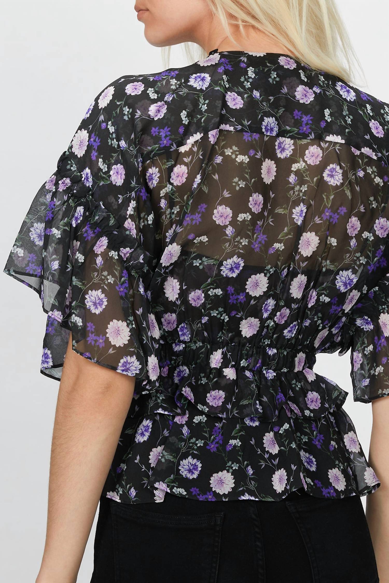 The Kooples - SILK TOP WITH PRINT