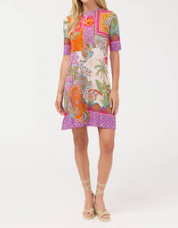 Johnny Was - JANIE FAVORITE ELBOW SLEEVE SWING DRESS