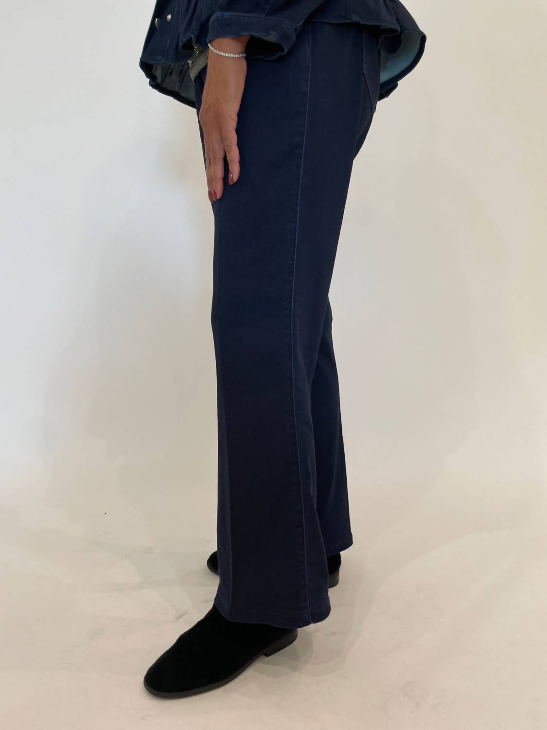 Peace Of Cloth - Ella Denim Ankle Flare Pants
