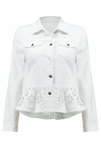 Joseph Ribkoff - Denim Broderie Anglaise Jacket
