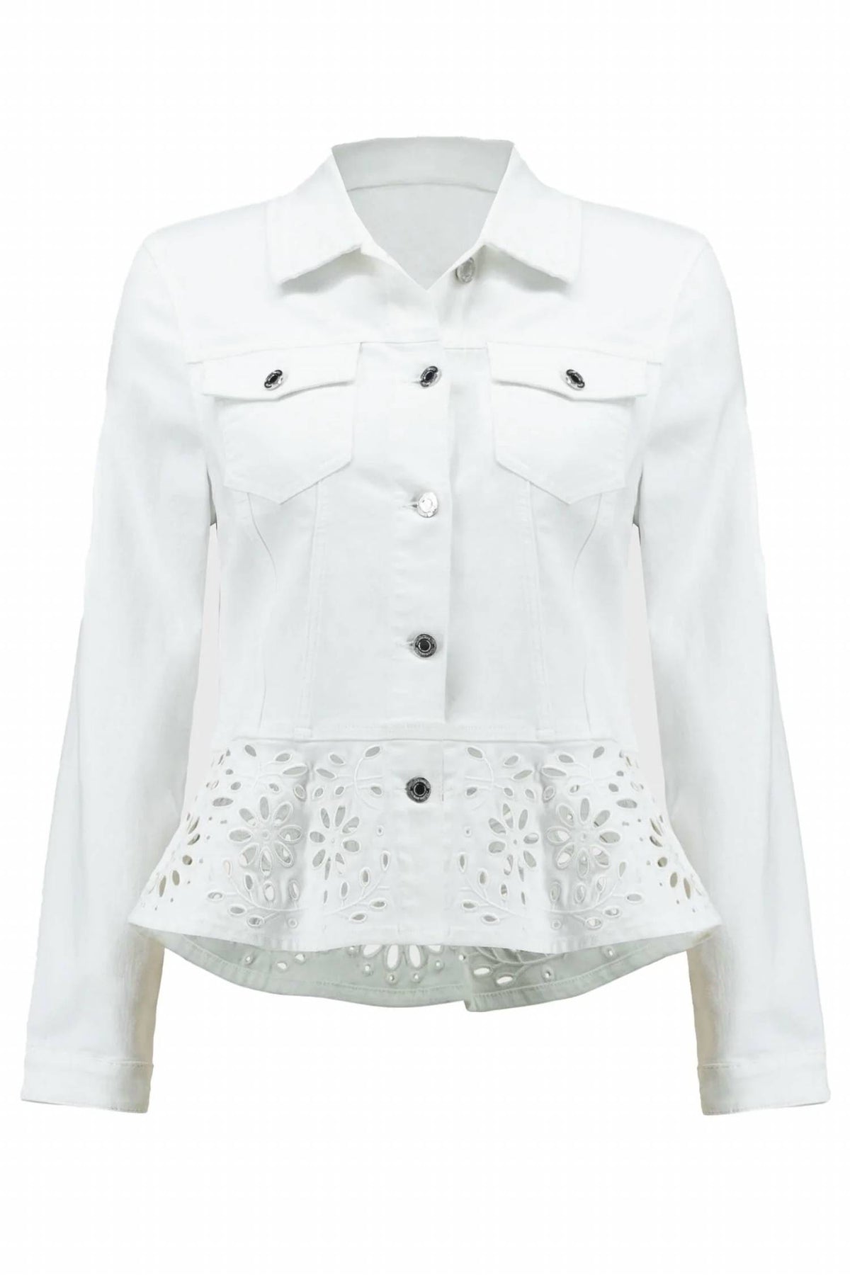 Joseph Ribkoff - Denim Broderie Anglaise Jacket