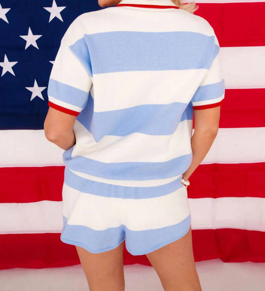 Brianna Cannon - Nantucket Stripe Knit Top