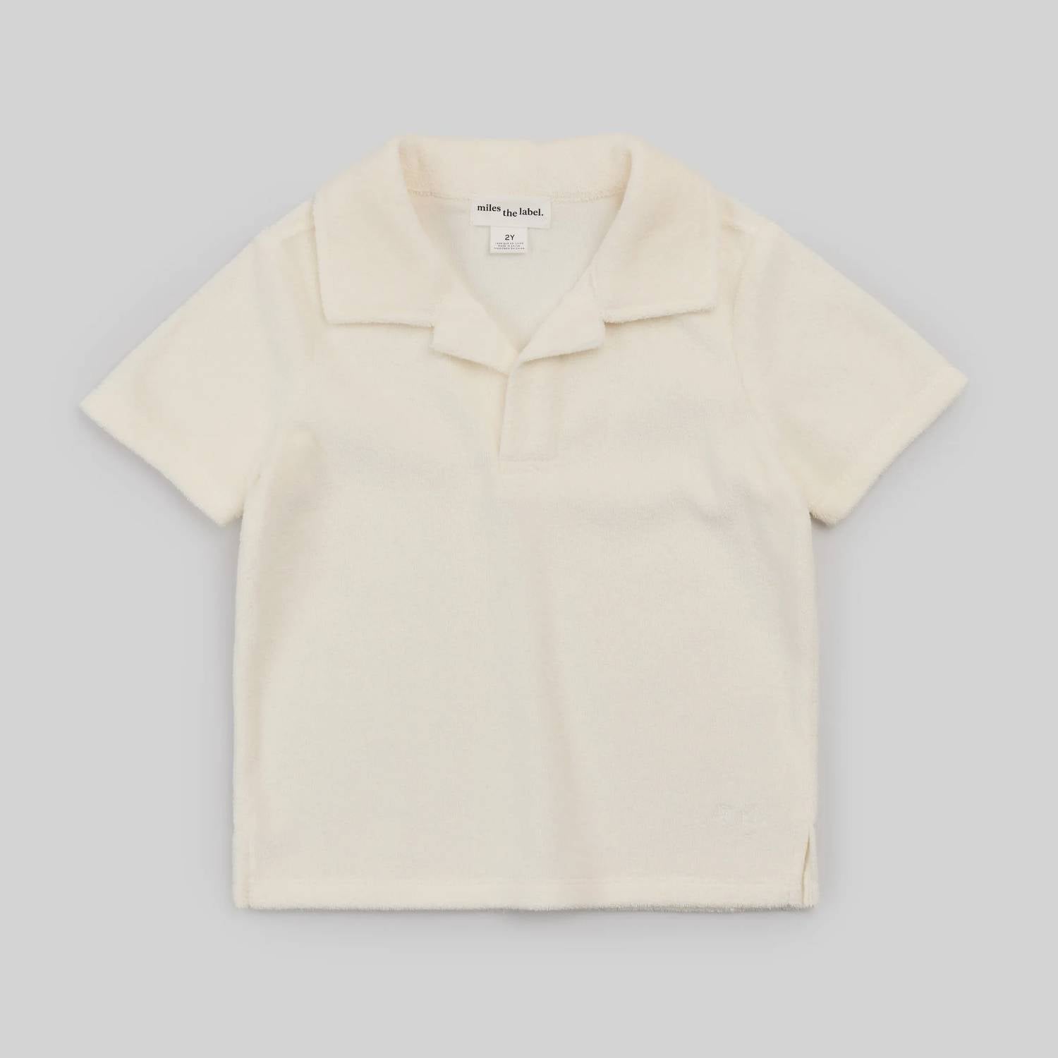 Miles Baby - Solid Terry Polo Shirt