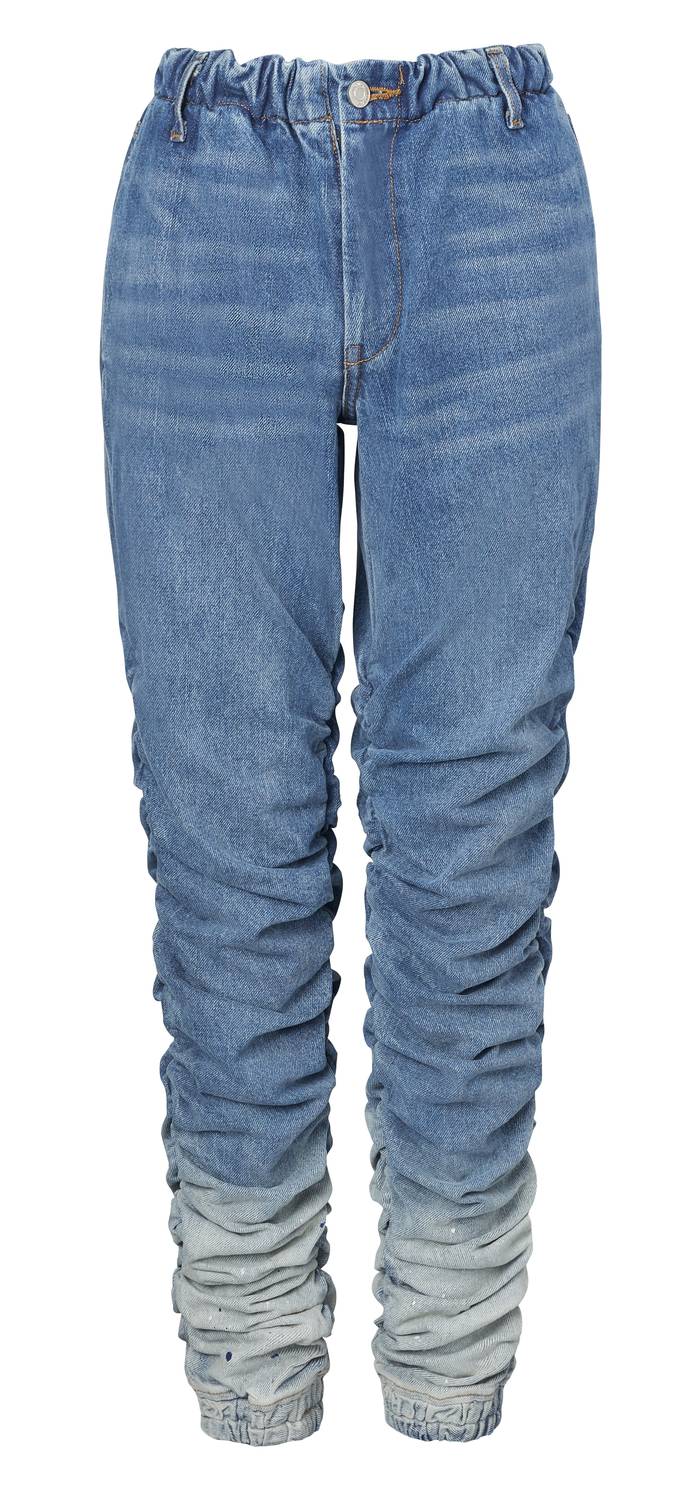 Untourage the Label Houston Mid-rise Jogger in ombre wash - women's jeans - alternate view
