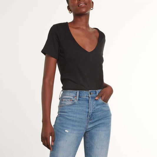 Commando - CLOUD SHORT SLEEVE V-NECK TEE