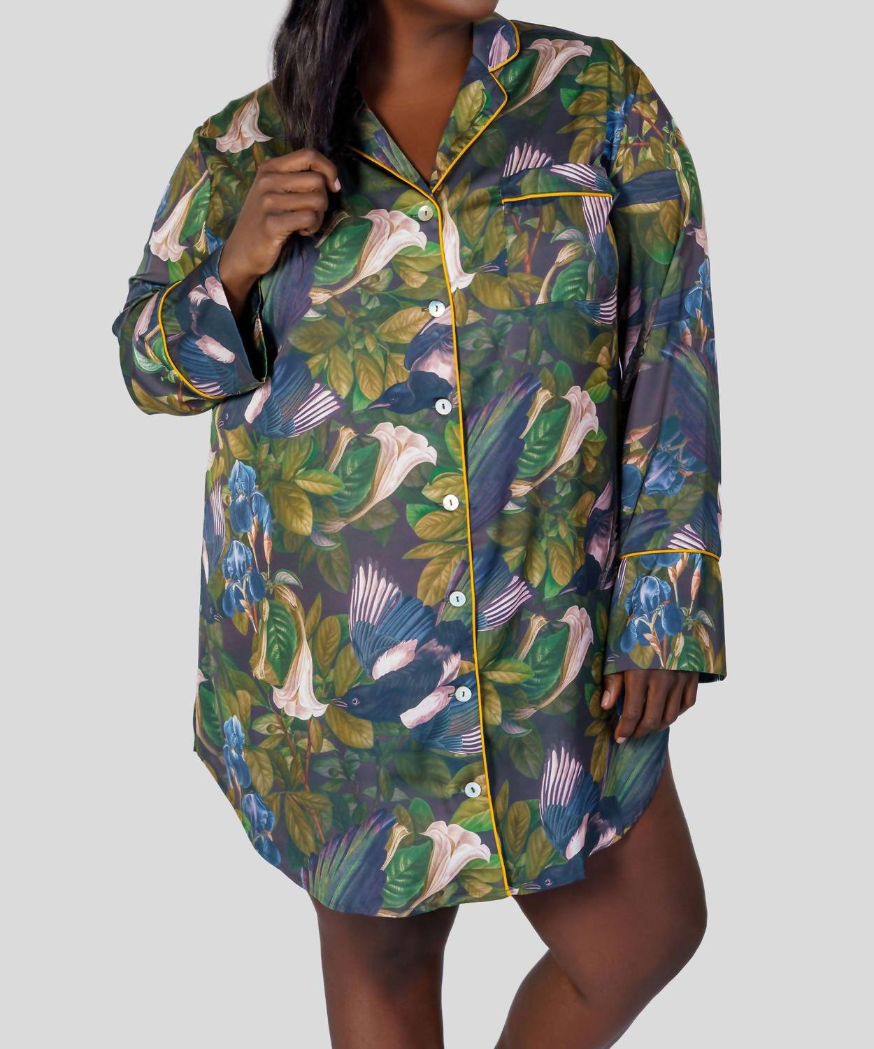 Kilo Brava - Satin Sleepshirt - Plus