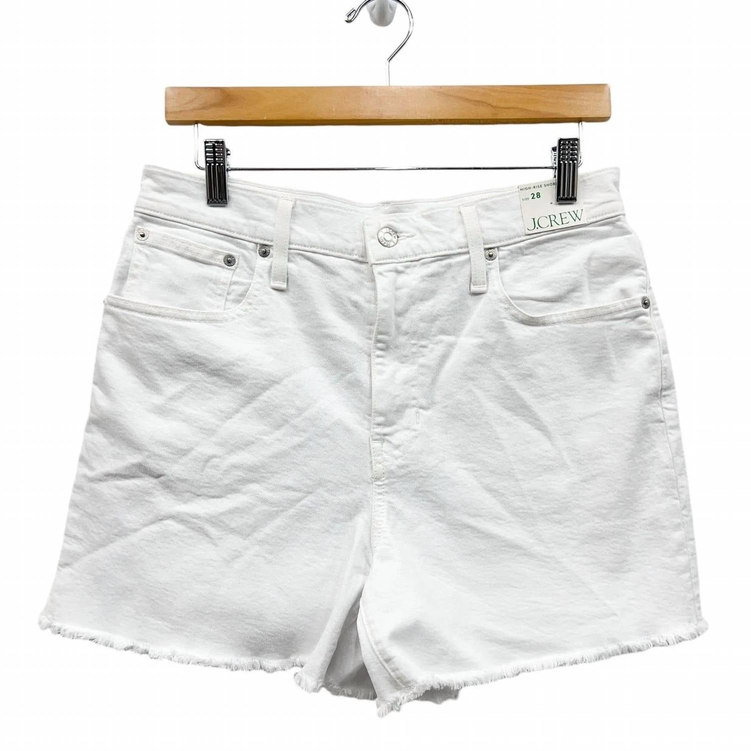 J.Crew - High-rise Raw Hem Denim Short