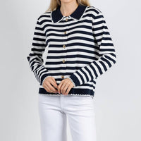 Leo & Ugo - Scallop Neck Cardigan
