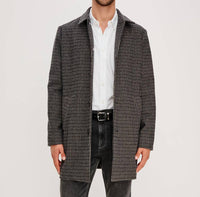 Rails Men's Hockney Coat in grey check plaid - men's jacket - view 5