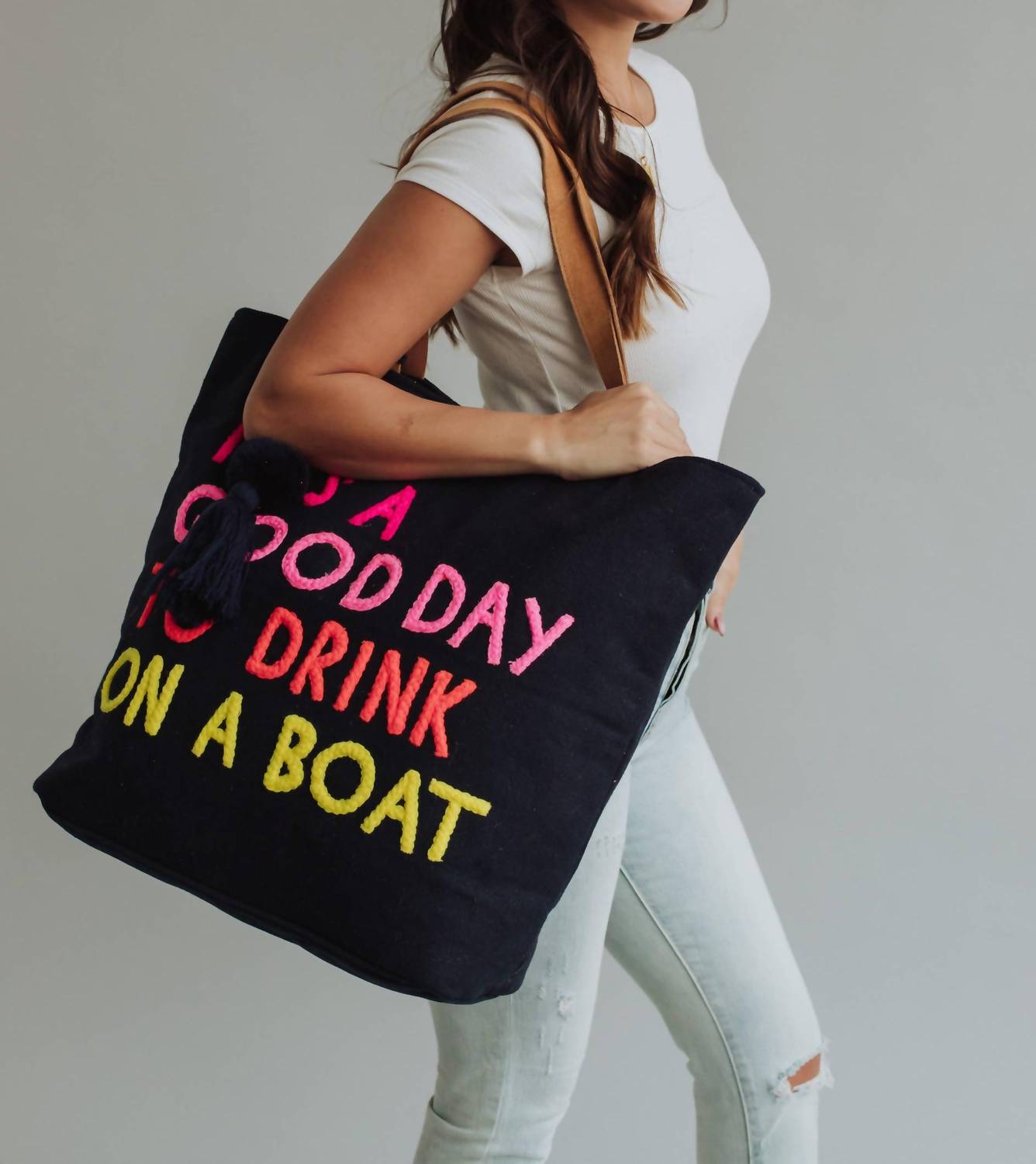 Panache Apparel - Women's Drink On A Boat Tote Bag