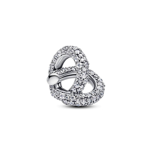 Pandora - Women's Pavé Infinity Knot Heart Charm