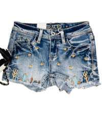 Grace In La - Girl's Cactus Embroidered Shorts