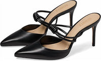 SCHUTZ Women's Lela Heel Mule in black - women's heels - detail view