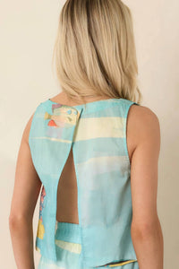 Paradisa - Bahia Bay Reef Print Open Back Top