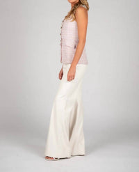 Sincerely Ours Women's Rio Faux Leather Pant in ivory - women's pants - alternate view