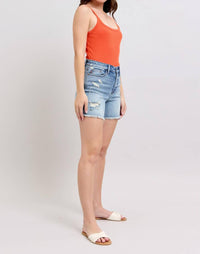 Judy Blue High Waist Shorts in blue - women's shorts - view 4