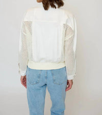 Central Park West - Darcy Mixed Zipup Crop Jacket