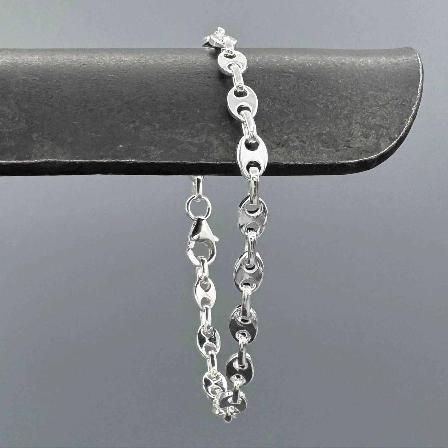 Something Silver - Women's Puffy Mariner Link Bracelet