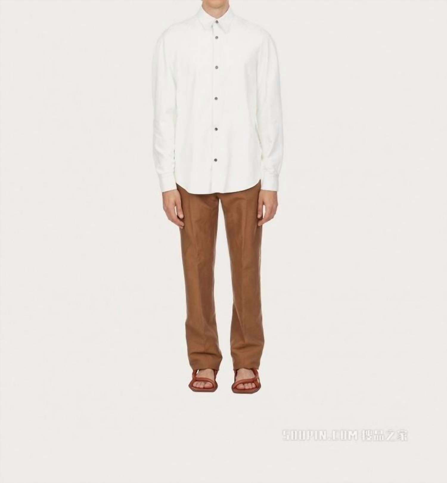 Salvatore Ferragamo - Napa Leather Shirt