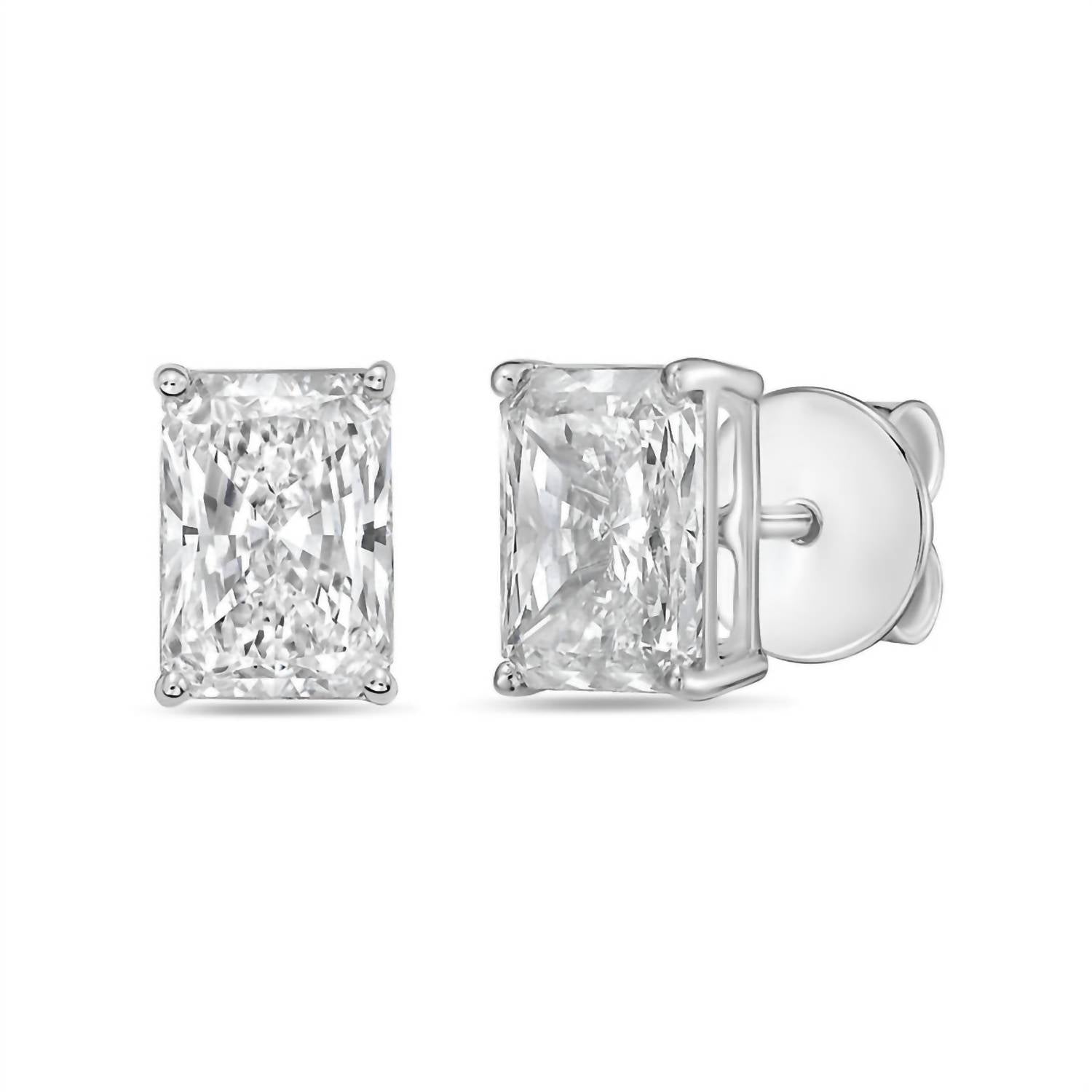 Diana M Jewels - Women's Radiant Lab-grown Diamond Stud Earrings (10.00 Tcw) - Bold