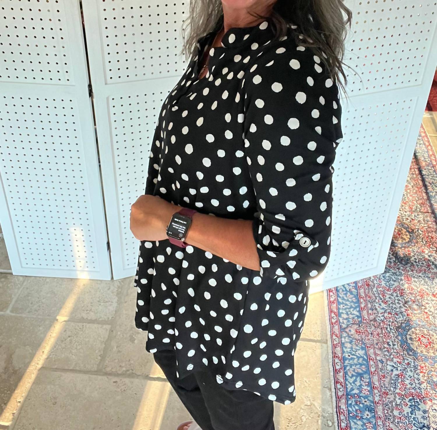 Sew In Love - Cover Me In Spots Buttery Soft Gabby Top