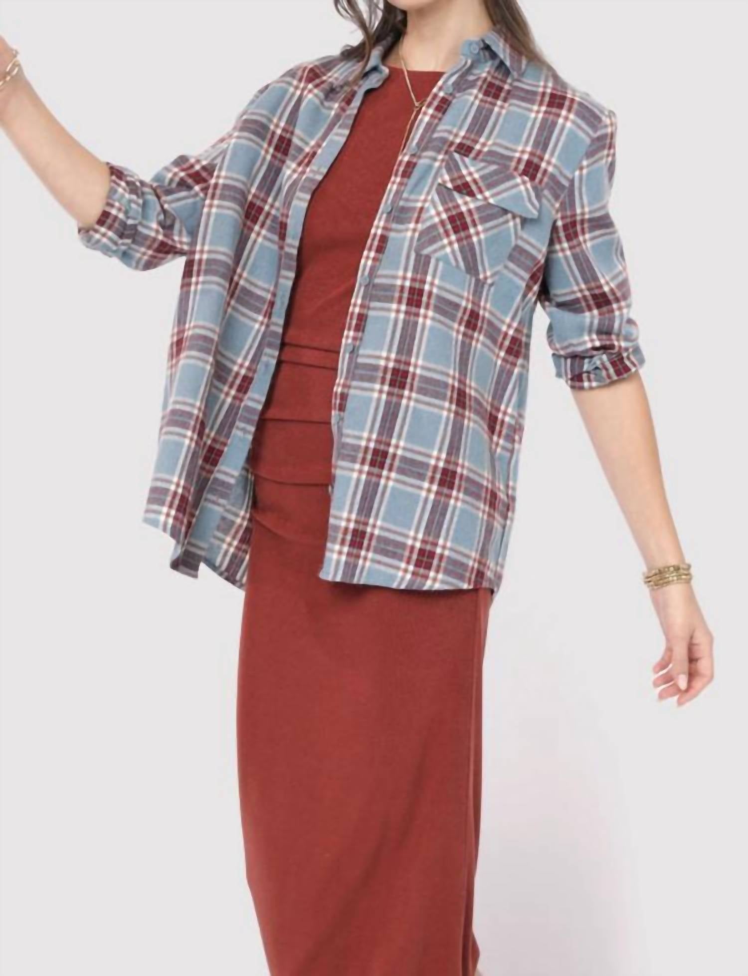 Sadie & Sage - Flannel Cure Button Up
