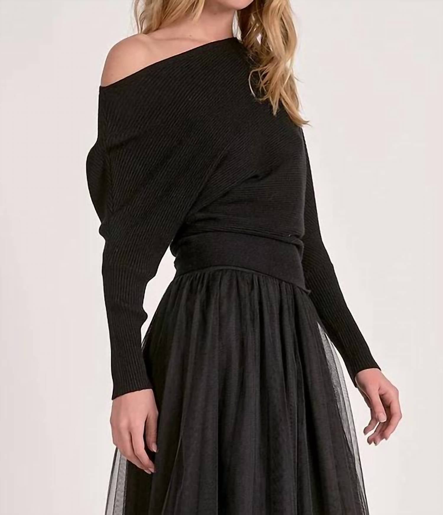 Elan - Off Shoulder Rib Knit Top