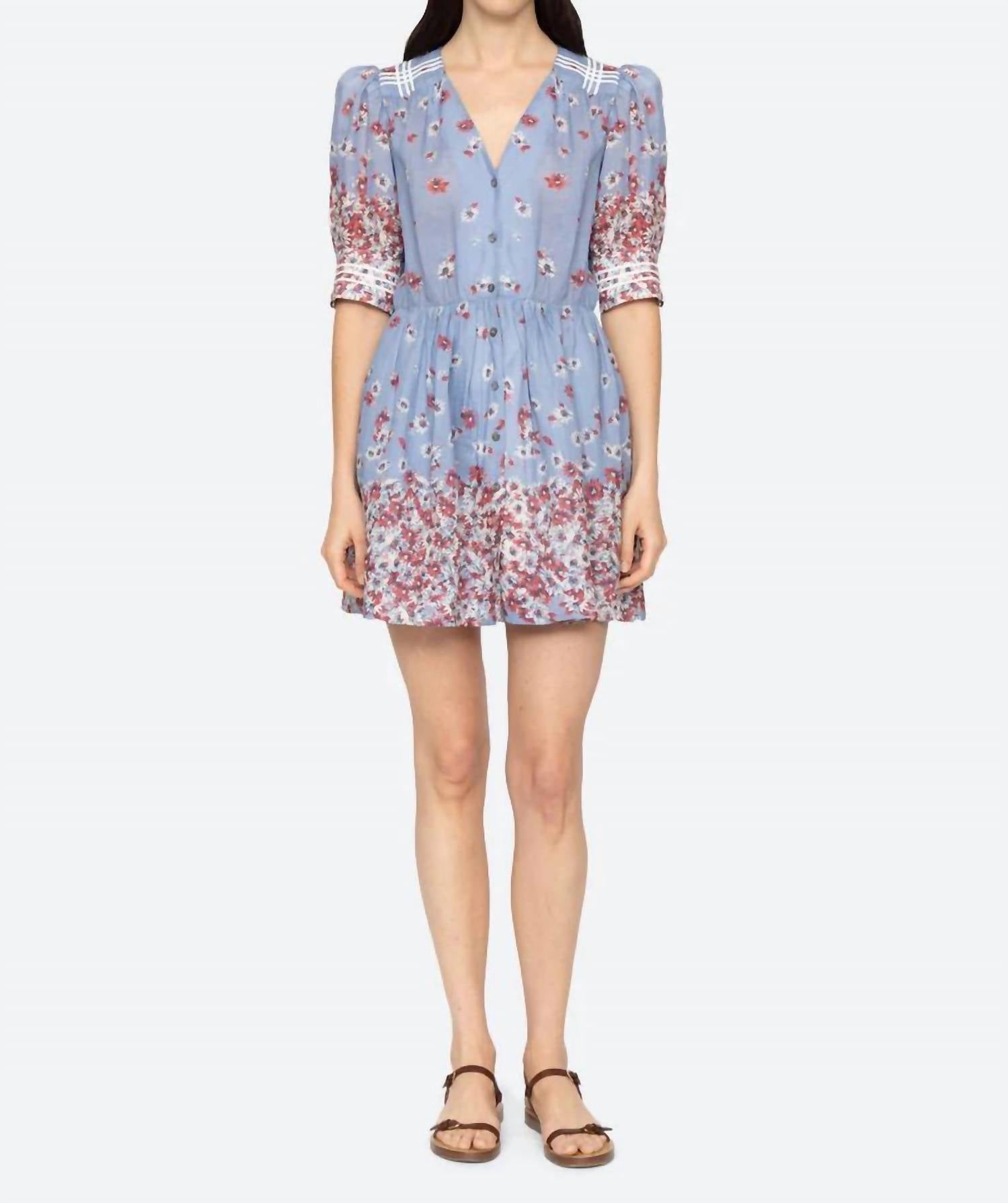 Sea - Whitney Print Puff Sleeve Dress