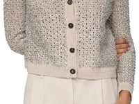 Lafayette 148 - Button Front Foil Cardigan