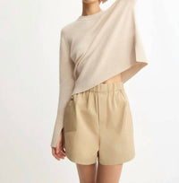 Arlo Mott Warren Crew Neck Sweater in beige - women's sweater